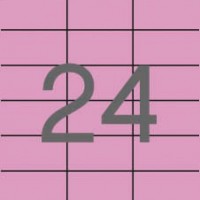 APLI 11843. Carpeta 20 hojas A4 etiquetas ILC rosa pastel (70,0 x 37,0 mm.)