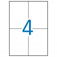APLI 12994. Carpeta 20 hojas A4 etiquetas ILC verdes (105,0 X 148,0 mm.)