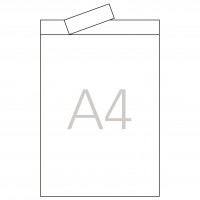 APLI 1063. Caja 100 transparencias para impresoras inkjet A4. Banda superior.