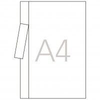 APLI 861. Caja 100 transparencias para fotocopiadoras A4. Con banda lateral.