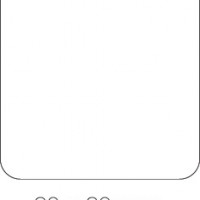 APLI 4877. Gomets cuadrados en rollo, color rojo (20 x 20 mm.)