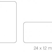 APLI 704. Caja gomets rectangulares, 200 hojas 4 colores (varios tamaños)