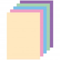 APLI 15278. Papel de 80 gr. A4 colores surtidos pastel  (100 hojas)