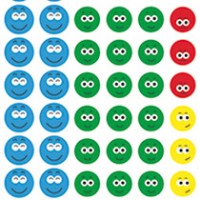APLI 14811. Gomets removibles Cara Feliz 2 (12 hojas)