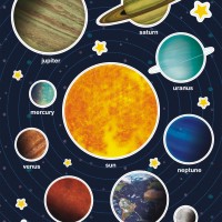 APLI 15173. Gomets removibles Sistema Solar (2 hojas)