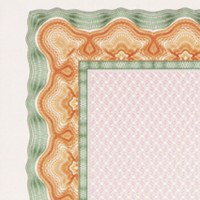 APLI DSD1056. Papel certificados y diplomas Concha naranja y verde (70 hojas)