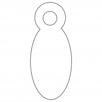 APLI 00381. Etiquetas colgantes blancas 1000 uds. (8 x 19 mm.)
