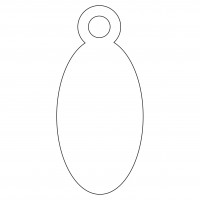 APLI 00382. Etiquetas colgantes blancas 1000 uds. (11 x 24 mm.)