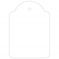 APLI 00396. Etiquetas colgantes blancas 400 uds. (50 x 70 mm.)