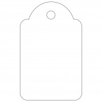 APLI 12929. Etiquetas colgantes rosas 100 uds. (22 x 35 mm.)