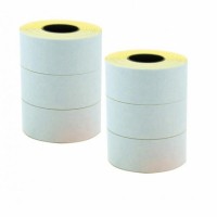 APLI 100919. 6 rollos etiquetas precios removibles blanco (26 x 16 mm.)