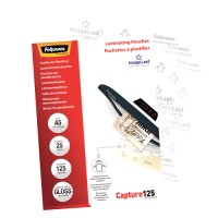 Fellowes 5396101. Pack 25 Fundas Plastificar 125 micras Brillo A5
