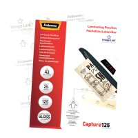 Fellowes 5396501. Pack 25 Fundas Plastificar 125 micras Brillo A3