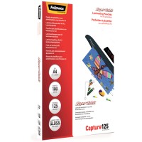 Fellowes 5440101. Pack 100 Fundas Plastificar 125 micras Brillo A4 Alta Velocidad