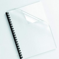 Fellowes 5376001. Pack de 100 portadas PVC transparente cristal A4 150 micras