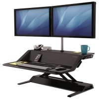 Fellowes 0007901. Estación de trabajo Sit-Stand Lotus negro