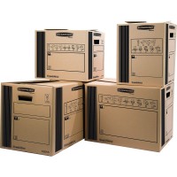 Fellowes 6207002. Pack 10 Cajas de Transporte y Mudanzas Cargo Box Extra Resistente (An 350 x Alt 370 x Prof 660 mm.)