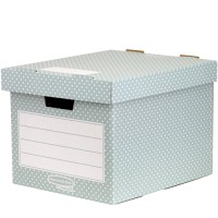 Fellowes 4481301. Pack 4 contenedores de archivo verde/blanco