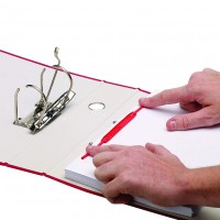 Fellowes 0089602. Pack de 100 Fasteners de plástico Clip rojo (92 mm.)