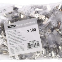 Fellowes 53030. Pack de 100 Clips Europeos con tiras