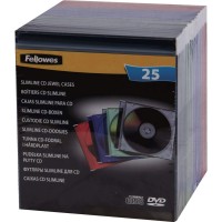 Fellowes 98317. Pack 25 cajas CDS Slim surtidos