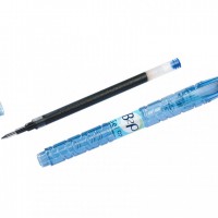 PILOT B2P. Roller retráctil reciclado de tinta gel azul. Trazo 0.4
