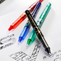 PILOT BX-V5-B. Bolígrafo roller de tinta líquida negro V-5. Trazo 0.3 mm.