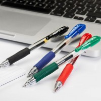 PILOT BL-G2-7-L. Bolígrafo retrátil de tinta gel color azul, trazo 0,4 mm.