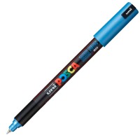 UNI POSCA PC-1MR Azul metálico. Marcador de pintura no permanente. Trazo 0.7 mm.