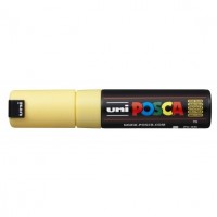 UNI POSCA PC-8K Amarillo pajizo. Marcador de pintura no permanente. Trazo 8,0 mm