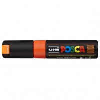UNI POSCA PC-8K Naranja Fluor. Marcador de pintura no permanente. Trazo 8,0 mm