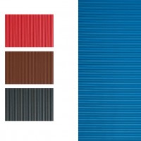 GRAFOPLAS 00036740. Pack 5 láminas de Goma Eva corrugada de 40 x 60 cm. Color marron