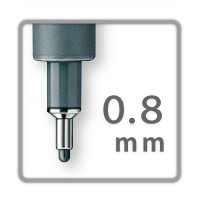 STAEDTLER 308 S1WP3. Estuche 3 rotuladores calibrados Pigment Liner (0.2 - 0.4 - 0.8). Color negro
