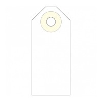 APLI 121370. Caja 1000 etiquetas colgantes con arandela (60 X 26 mm.)