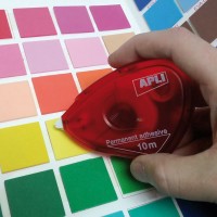 APLI 11037. Pack 10 aplicadores adhesivo permanente doble cara (10 mm.)