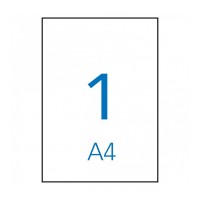 APLI 17376. Etiquetas Kraft permanentes 210,0 x 297,0 mm 10 hojas