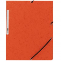 Q-Connect KF02170. Carpeta naranja gomas y solapas carton simil-prespan 320x243 mm.