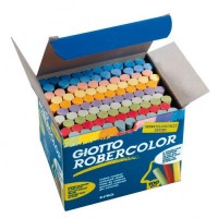 GIOTTO F539000. Tizas Robercolor colores. Caja de 100 ud.
