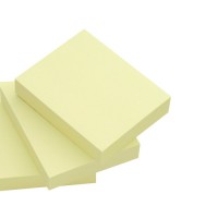 Q-CONNECT KF10500 Bloc de notas adhesivas amarillas 38x51 mm. 100 hojas. Pack 12