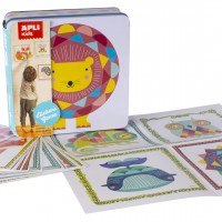 APLI 14590. Juego de gomets León en caja metálica