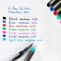 PILOT SVP-4M. Pluma desechable Vpen Silver color negro