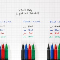 PILOT BLN-VBG5-R. Bolígrafo roller de tinta líquida color rojo V-Ball Grip. Trazo 0.3 mm.