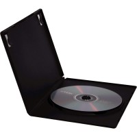 Fellowes 83357. Pack de 5 cajas DVD negro slim