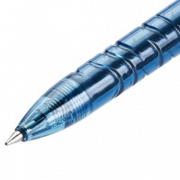 PILOT B2P. Roller retráctil reciclado de tinta gel negra. Trazo 0.4