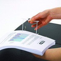 Fellowes 00895. Pack de 100 Fasteners de plástico Clip blanco (85 mm.)