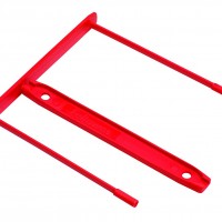 Fellowes 0089602. Pack de 100 Fasteners de plástico Clip rojo (92 mm.)